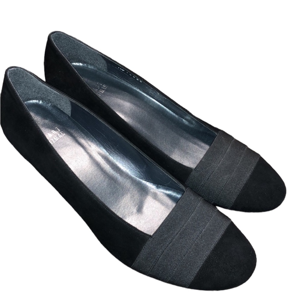 Stuart Weitzman Black Suede Wedge - image 3